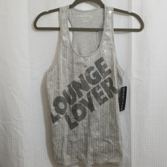 NWT Rampage "Lounge Lover" Sequence Tank Top - Picture 2 of 3